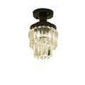 Vikakiooze Easter Decorations Mini Chandelier Crystal Ceiling Light Semi Flush Mount Ceiling Lighting Fixture Modern Crystal Ceiling Lamp