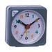 Simple No Tick Battery Operated Mini Number Clock Home Decor Bedside Clocks Alarm Clock GREY