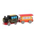 EUBUY Railway Locomotive Toy Train Battery Operated Railway Locomotive Train Magnetic Connection for Kids