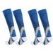 Aosijia 2 Pairs Unisex Soccer Socks Leg Support Stretch Compression Socks Sports Fitness Football Basketball Socks Performance for Running Cycling