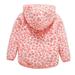 FRSASU Clearance Winter Girls Plus Fleece Cardigan Hooded Jacket Kids Jacket Printed Baby Fleece Printed Sweater Jacket Pink 3-4 Years