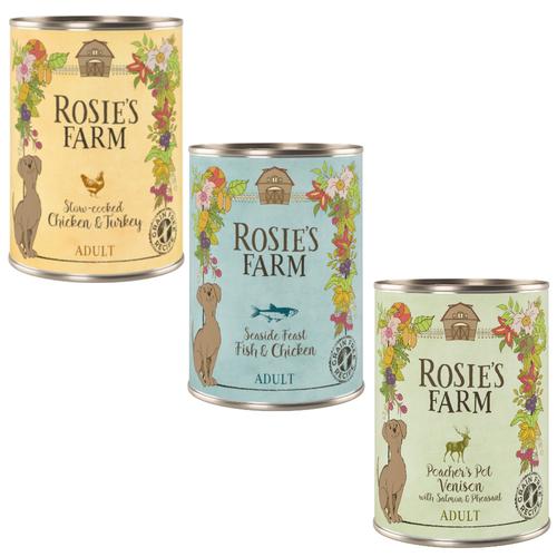 24x400g Adult Mixpaket Nr. 2, 3 Sorten Rosie's Farm Hundefutter