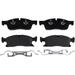 Front Brake Pad Set - Compatible with 2016 - 2018 Mercedes-Benz GLE350 2017