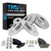 TRQ Front & Rear Premium Ceramic Brake Pad & Coated Rotor for Chevrolet BKA23191 Fits select: 2012-2017 BUICK VERANO 2011-2015 CHEVROLET VOLT