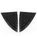 MoreChioce Car Rear Side Window Louvers Air Vent Scoop Louvers Triangle Flap Side Window Vent Cover Decoration Compatible for Tesla Model 3 Carbon Fiber Black