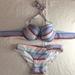 Victoria's Secret Swim | Bin 40 New Victoria’s Secret 2pc Swimsuit Bikini Underwired Padded Size 32b/Xs | Color: Blue/Pink | Size: 32b/Xs