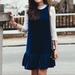 J. Crew Dresses | J Crew Ruffle-Hem Dress | Color: Blue/Red | Size: 8 Tall