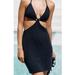 Anthropologie Dresses | Anthropologie Cutout Mini Dress New Swim Summer Pool Beach Anthro Large & Small | Color: Black | Size: Various