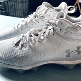 Under Armour Shoes | Football Cleats, Only Wore A Few Times. Still In Like New Shape. | Color: White | Size: 7.5