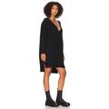 Free People Tops | Free People Nwt C.O.Z.Y. Pullover Dress V Neck Sweater Knit Tunic Black Sm New | Color: Black | Size: S