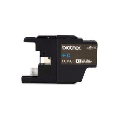 Brother LC75C Ink Cartridge - Cyan - Inkjet - 600 Page - 1 Each