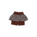 Mud Kingdom Skirt: Brown Color Block Skirts & Dresses - Kids Girl's Size 140