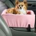 Pink Luxury Console Lookout Dog Car Seat, Small