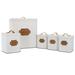 Kitchen Food Storage and Organization 5 Piece Canister Set in White