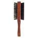 Premium Men s Bristle Brush â€“ Double Sided Medium and Firm for Coarse Hair Wavy Styling Soft Scalp Club Handle