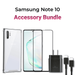 Samsung Galaxy Note 10 Accessory Bundle - Clear Case / Screen Protector / 25w Rapid Charger / Charging Cable