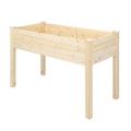 BaytoCare Wooden Raised Garden Bed Elevated Planter Box Stand with Legs Outdoor Patio