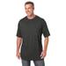 Men's Big & Tall The Ultra-Light Comfort Tee by Kingsize by KingSize in Heather Charcoal (Size 7XL)