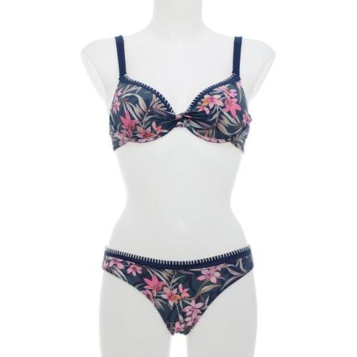 OLYMPIA Damen Bikini Bikini, Größe 42C in nachtblau/pink