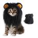 Pet Headwear Wig Hat Pet Dog Cat Headband Dog Cat Dress Lion Headband black lï¼ŒG90398