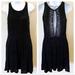 Free People Dresses | Free People Lady Jane Lace Trim Keyhole Dress S | Color: Black | Size: S