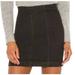 Free People Skirts | Free People Modern Femme Denim Mini Skirt In Black | Color: Black | Size: 0