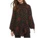 Free People Tops | Free People Flowers In Her Hair Tunic | Color: Black/Red | Size: S