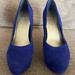 Jessica Simpson Shoes | Jessica Simpson Cobalt Blue Suede Pumps | Color: Blue | Size: 9.5