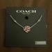 Coach Jewelry | Coach Sparkling Rose Stone Necklace | Color: Silver | Size: Os