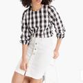 J. Crew Tops | J. Crew Puff Sleeve Gingham Black And White Top | Color: Black/White | Size: 0p