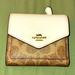 Coach Bags | Coach Coach Trifold Wallet | Color: Brown/White | Size: Os