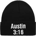 Men's Black "Stone Cold" Steve Austin Cuffed Knit Hat