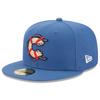 Men's New Era Gray Clearwater Threshers Authentic Collection Alternate Logo 59FIFTY Fitted Hat