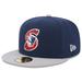 Men's New Era Blue Somerset Patriots Authentic Collection Alternate Logo 59FIFTY Fitted Hat