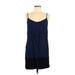Bar III Casual Dress - Slip dress: Blue Dresses - Women's Size Medium
