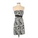 H&M Casual Dress: Black Tropical Dresses - Women's Size 4