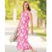 Appleseeds Women's Tropical Floral Boardwalk Knit Maxi Dress - Pink - XL - Misses