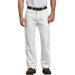 Dickies WP823 Men's FLEX Relaxed Fit Straight Leg Painter's Pant in White size 32 | Cotton/Polyester Blend