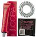 Igora Royal 5-57 Light Brown Gold Copper Permanent Hair Color and Goomee Hair Loop Single Diamond Clear (Bundle 2 items)