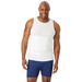 Men's Big & Tall Sculpting Tank Top by KingSize in White (Size 2XL)