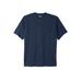 Men's Big & Tall The Ultra-Light Comfort Tee by Kingsize by KingSize in Navy (Size 9XL)