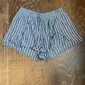 American Eagle Outfitters Shorts | American Eagle Flowy Beach Shorts | Color: Blue/White | Size: L