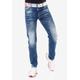 Slim-fit-Jeans CIPO & BAXX Gr. 34, Länge 34, blau Herren Jeans 5-Pocket-Jeans