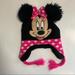 Disney Accessories | Disney Mini Mouse Girls Hat Black With Pink White | Color: Black/Pink/White | Size: Osg