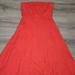 J. Crew Dresses | 3for $22 J.Crew Women 6 Coral Strapless Flare Dress Crinkle Cotton | Color: Orange/Red | Size: 6