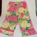 Lilly Pulitzer Bottoms | Lily Pulitzer Girls Capri Pant Size 7 | Color: Pink/Yellow | Size: 7g