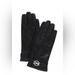 Michael Kors Accessories | Black Lambskin Leather Michael Kors Gloves | Color: Black/Silver | Size: Os