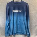 American Eagle Outfitters Shirts | American Eagle Men M Long Sleeve Faded Blue Two Tone Shirt Ae Logo Standard Fit | Color: Blue | Size: M