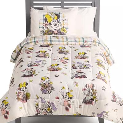 Disney Bedding | 2-Pc Disney Mickey Mouse Comforter & Sham Twin Set - Floral Butterfly Dragonfly | Color: Red | Size: Twin