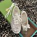 Kate Spade Shoes | Keds X Kate Spade Platinum Champagne Glitter Sneakers Size 6 | Color: Cream | Size: 6